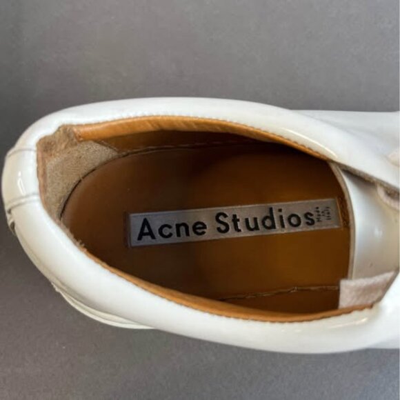 Acne Studios Adriana Sneakers – Patent White Leather - Picture 6 of 6